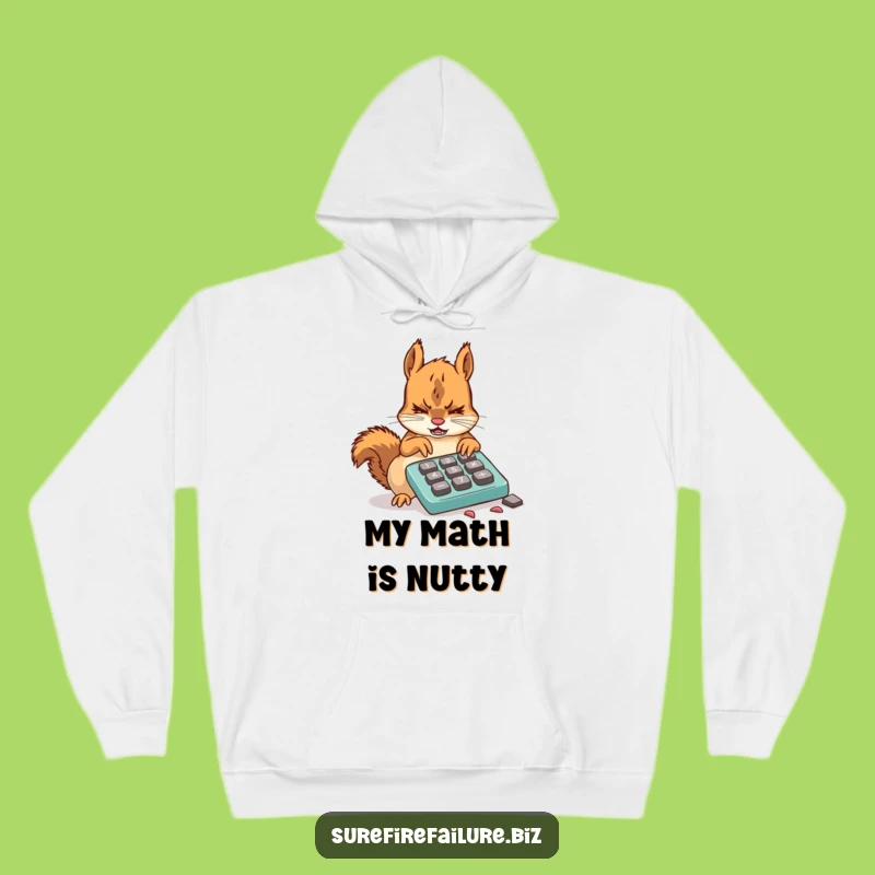 Funny Squirrel Calculator Hoodie - Cozy and Hilarious Tech Struggle Apparel