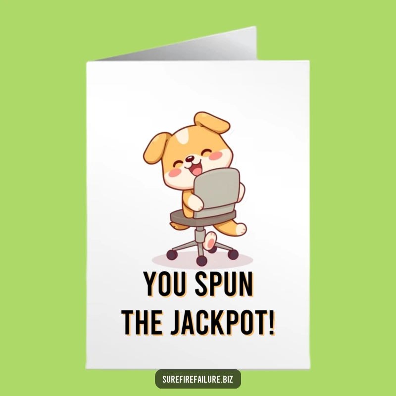 Free Printable Congrats Card: Dog's Dizzy Celebration, Funny Downloadable Gift!