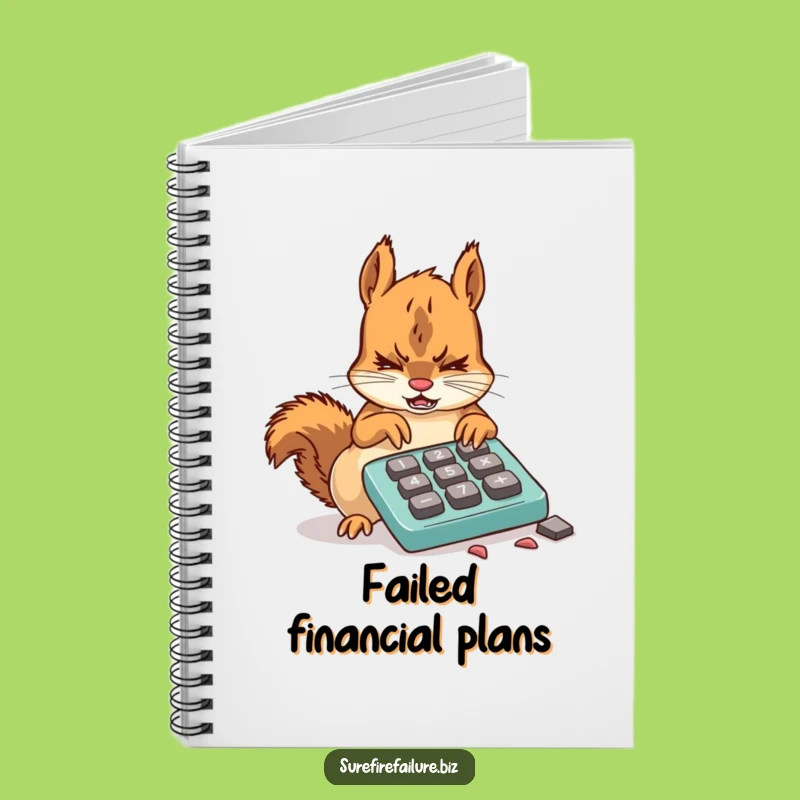 Funny Squirrel Calculator Notebook - Hilarious Journal for Frustrated Thoughts