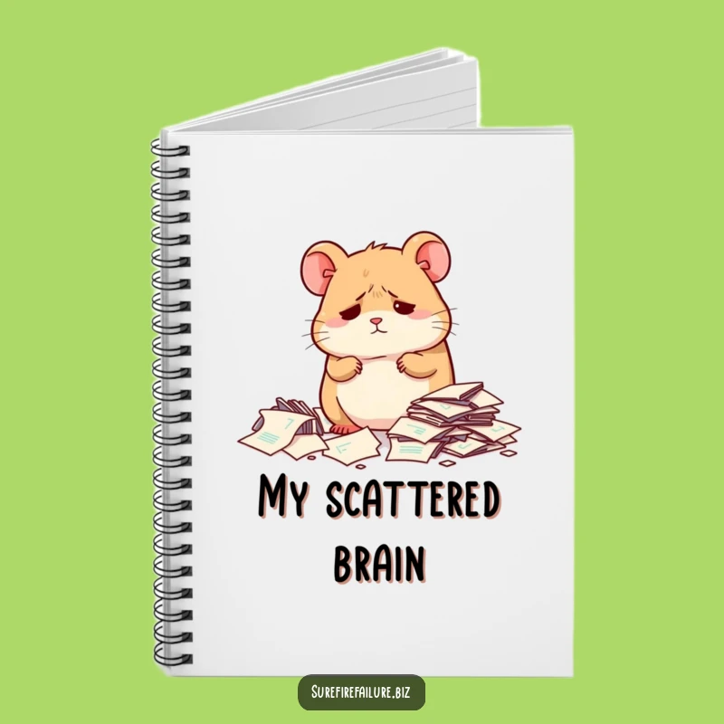 Funny Hamster Notebook - Dejected Desk Journal, Perfect Gift